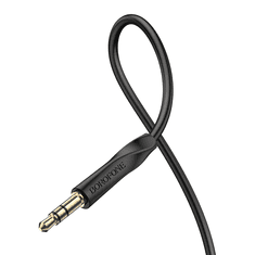 Borofone BL16 AUX kabel, 3.5 mm, 1 m, črn