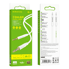 Borofone BL16 AUX kabel, 3.5 mm, 1 m, bel