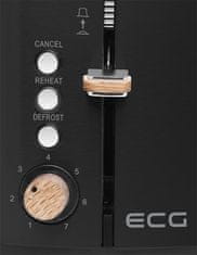 ECG ST 2768 Timber Black toaster