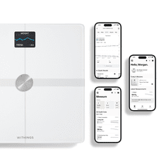 Withings Body Smart pametna tehtnica, Wi-Fi, bela