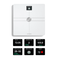 Withings Body Comp pametna tehtnica, Wi-Fi, bela