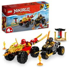 LEGO Ninjago Kai in Ras v dvoboju med avtomobilom in motorjem (71789)