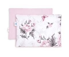 Inny Ravna bombažna blazina 25x35 Pink Flowers - PPM-1-PF-B