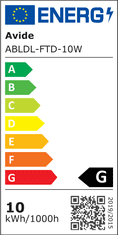 Avide LED namizna svetilka, zložljiva, 10W, bela