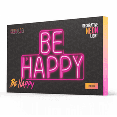 Neolia Neon LED luč - napis Be Happy