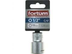 Fortum Vtična glava 1/2", 19mm, L 38mm