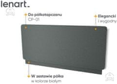 Trianova Oblazinjeno vzglavje CP-12 za posteljo v omari CP-01 - grafit