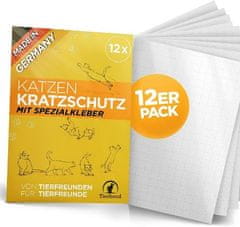 Tierhood ® Prozorna Nalepka za Zaščito Pohištva pred Praskam in Kremplji (12 kos) | CATPROTECT