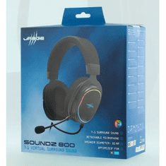 uRage gaming slušalke SoundZ 800 7.1, črne