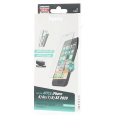 Hama Premium Crystal Glass, zaščita zaslona za Apple iPhone 6/6s/7/8/8/SE 2020/SE 2022
