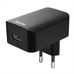 Hama USB omrežni polnilnik, 5 V/1 A, črn