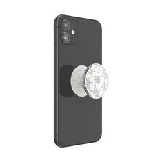 PopSockets PopGrip Gen.2, kovina, snežinke, emajlirana površina