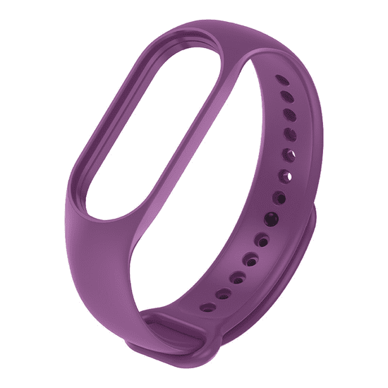 Kitajc pašček za zapestnico Mi Band 3 in 4 silikonski vijolična purple