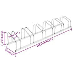 Vidaxl Stojalo za 6 koles pocinkano jeklo