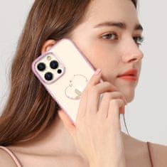 slomart kingxbar serija želja iphone 14 case okrašena s kristali roza