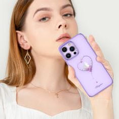 slomart kingxbar želja serije iphone 14 pro max case okrašena s kristali vijolična