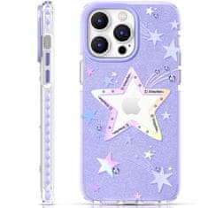 Kingxbar Ohišje Heart Star za iPhone 14 Plus Heart Star Series PURPLE STAR