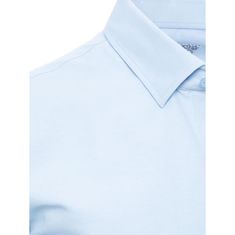 Dstreet Moška elegantna majica LEKA modra dx2479 XXL
