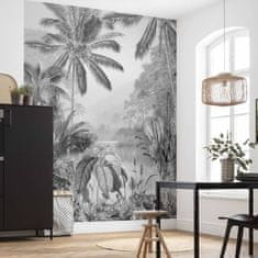 shumee Komar Stenska slika Lac Tropical Black & White 200x270 cm