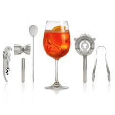 PULLTEX 5-delni set za koktajl-cocktail Cin&Tonic, Spritz / inox