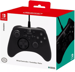 HORI HoriPad polnilni krmilnik, Nintendo Switch, žični, črn (ACC-0797)