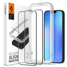 Spigen Align Master zaščitno steklo, za iPhone 14/iPhone 13 Pro/iPhone 13, črno, 2/1