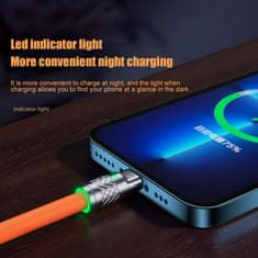 Netscroll Vsestranski napajalni kabel, večnamenski 3-v-1 hitri polnilni kabel z USB-C, Micro USB in Lightning priključki, 1.2m, LED indikator, za I-phone ali Androida, odličen za potovanja, FlexCharger