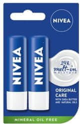   Nivea Labello Duo, Original Care, 2 x 4.8 g 