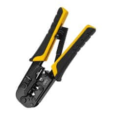 Deli Tools  Ethernet Crimper RJ45 / RJ14 / RJ12 / RJ9, rumena