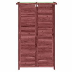 Vidaxl Vrtna lopa za orodje mocha 83x57x140 cm trdna borovina