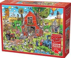 Cobble Hill Puzzle DoodleTown: Crazy Farm 1000 kosov