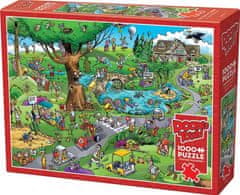 Cobble Hill Puzzle DoodleTown: tipični golf 1000 kosov