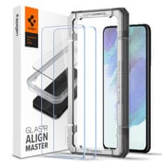 Spigen AlignMaster zaščitno steklo, za Samsung Galaxy S21 FE 5G, 2/1