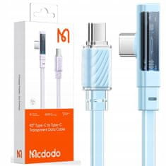 Mcdodo Mcdodo Hitri kabel USB-C PD 65W 1,2 m kotni kabel modre barve CA-3452