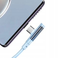 Mcdodo Mcdodo Hitri kabel USB-C PD 65W 1,2 m kotni kabel modre barve CA-3452