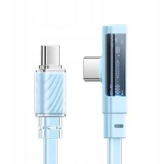 Mcdodo Mcdodo Hitri kabel USB-C PD 65W 1,2 m kotni kabel modre barve CA-3452