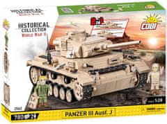 Cobi 2562 II. svetovna vojna Panzer III Ausf J, 2 v 1, 780 k, 2 f