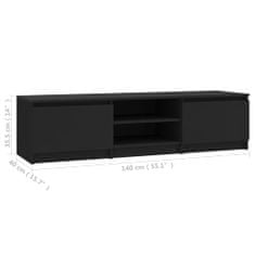 Vidaxl TV omarica črna 140x40x35,5 cm iverna plošča