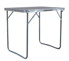 Aga Zložljiva taborniška miza 70x50x60 cm Siva