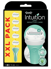 Wilkinson Sword Intuition Sensitive Care XXL brivnik + 5 nadomestnih glav