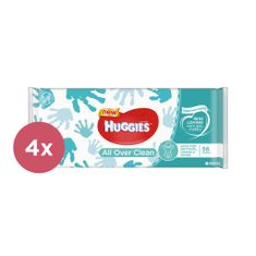 Huggies 2x Single All Over Clean vlažni robčki 56 kosov