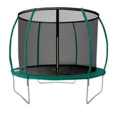 Aga SPORT EXCLUSIVE Trampolin 250 cm Temno zelena + zaščitna mreža