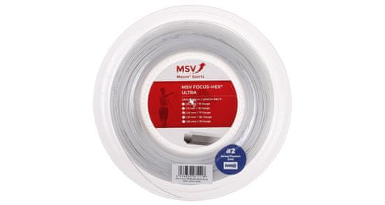 MSV Focus HEX Ultra teniška pletenica 200 m bela 130