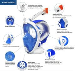 Aqua Speed Spectra 2.0 KID potapljaška maska modra S