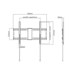 Gembird Nosilec za LCD TV WM-80F-01 37"-80"