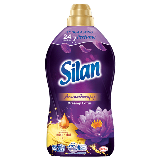 Silan Aromatherapy mehčalec, Dreamy Lotus, 1.364 l, 62 pranj