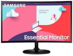Samsung S27C360EAU monitor, 68,58 cm (27), FHD, VA, ukrivljen (LS27C360EAUXEN) - odprta embalaža