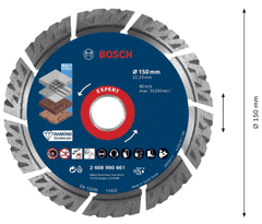 BOSCH Professional EXPERT MultiMaterial diamantna rezalna plošča, 150 x 22,23 x 2,4 x 12 mm (2608900661)