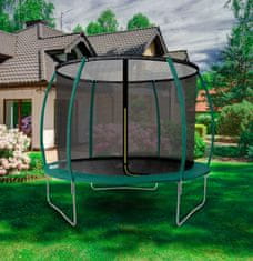 Aga SPORT EXCLUSIVE Trampolin 250 cm Temno zelena + zaščitna mreža