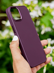 Onasi Satin ovitek za iPhone 12 / 12 Pro, silikonski, vijoličen